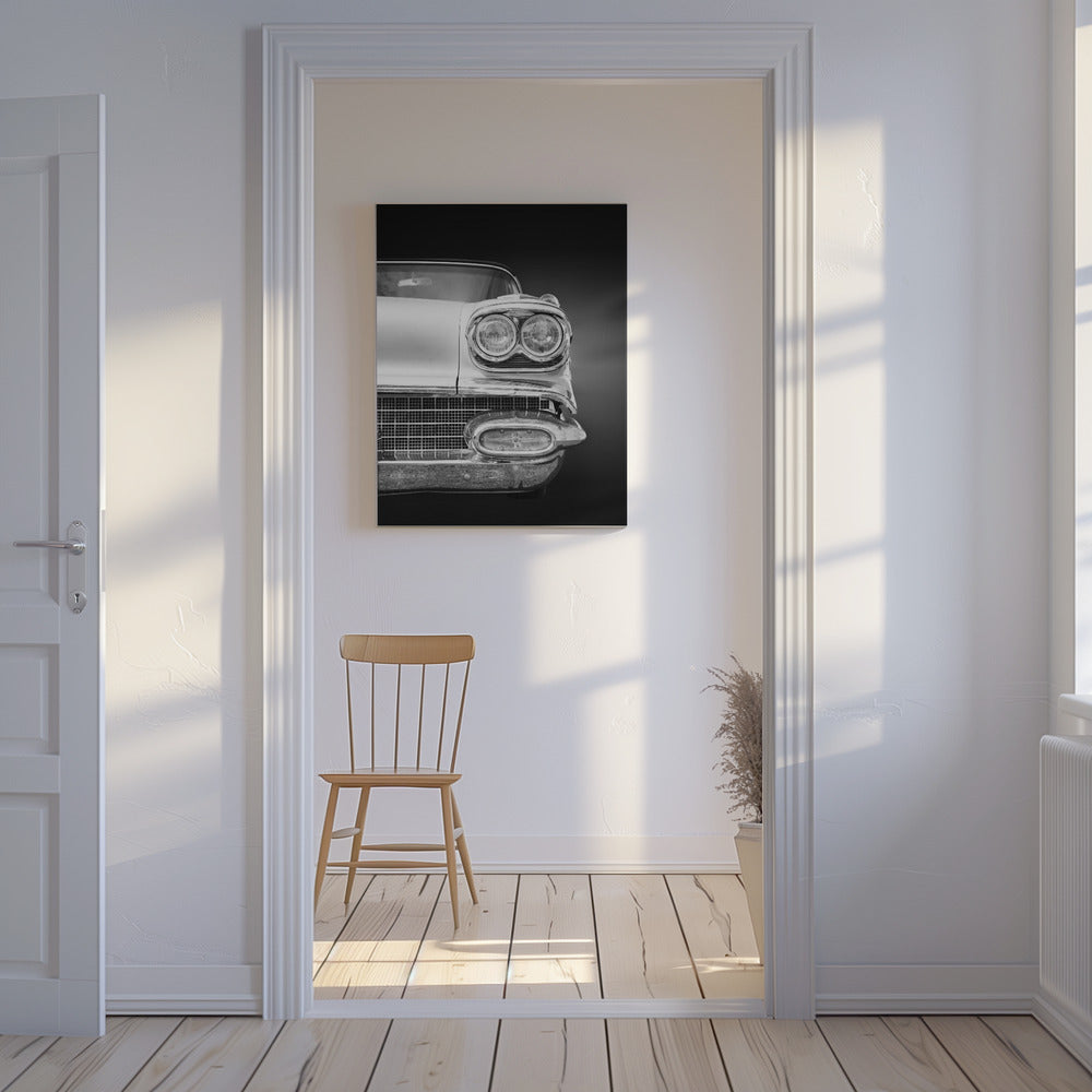 Amerykański klasyczny samochód Bonneville 1958 Cabrio | Wydruki na łótnie