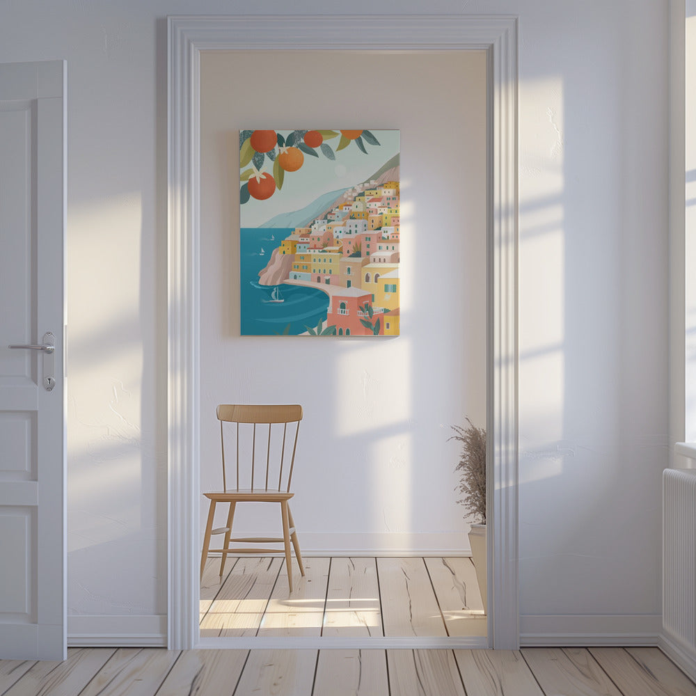 Wybrzeże Positano Włochy | Wydruki na łótnie