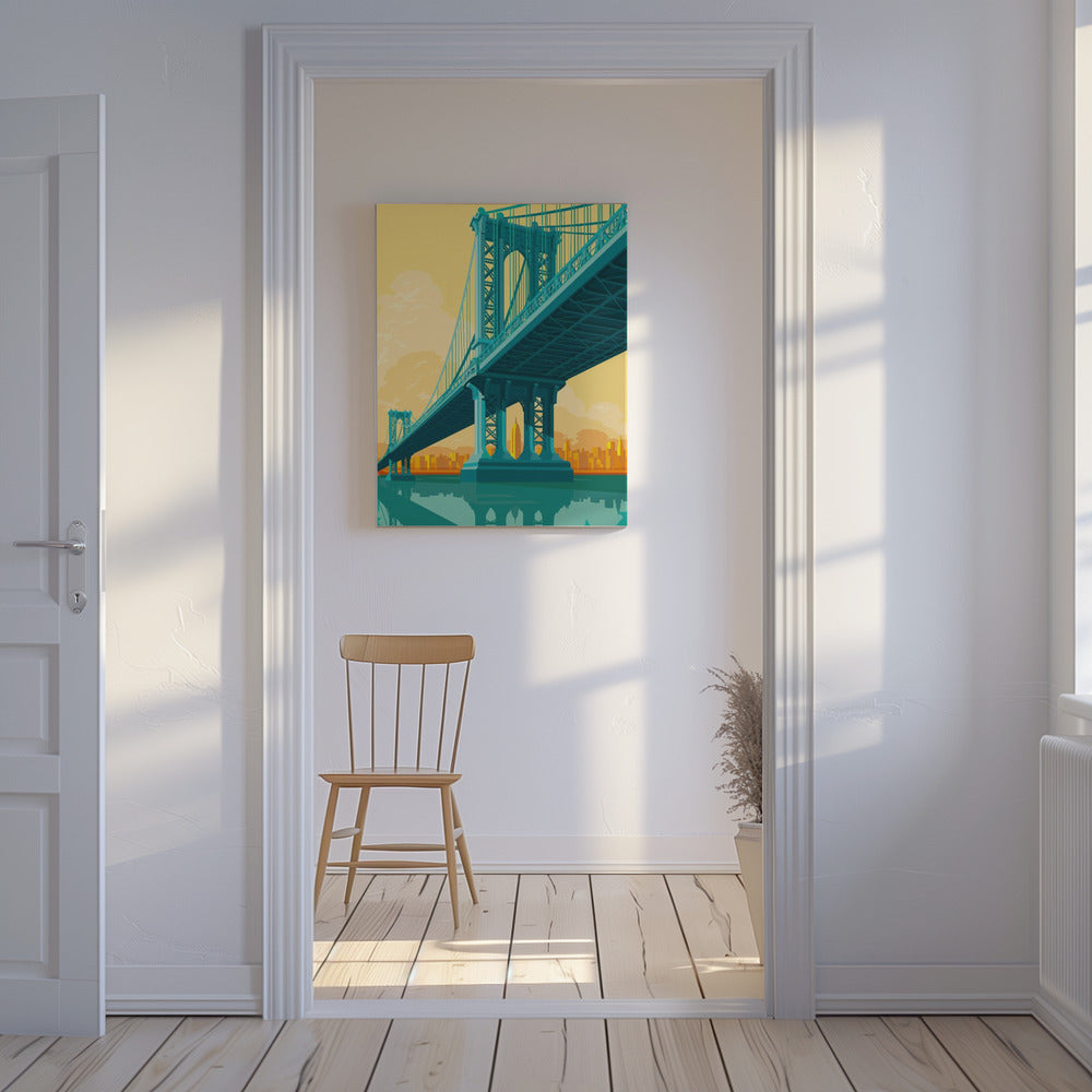 Most Manhattan w Nowym Jorku | Wydruki na łótnie