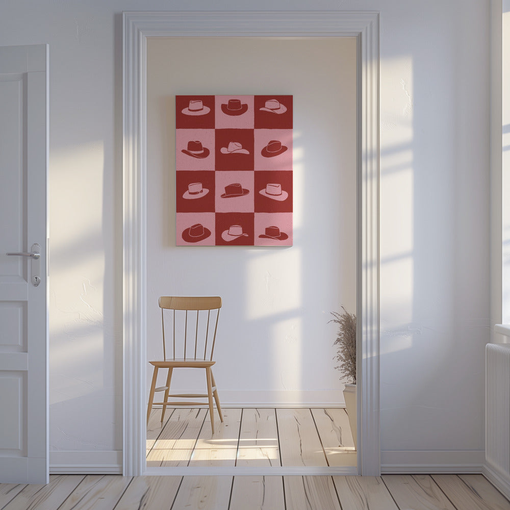 Cowgirl Checkerboard | Canvas