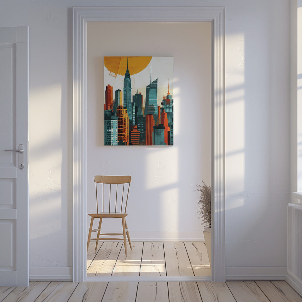 New York City Watercolor Digital Painting (3) | Canvas