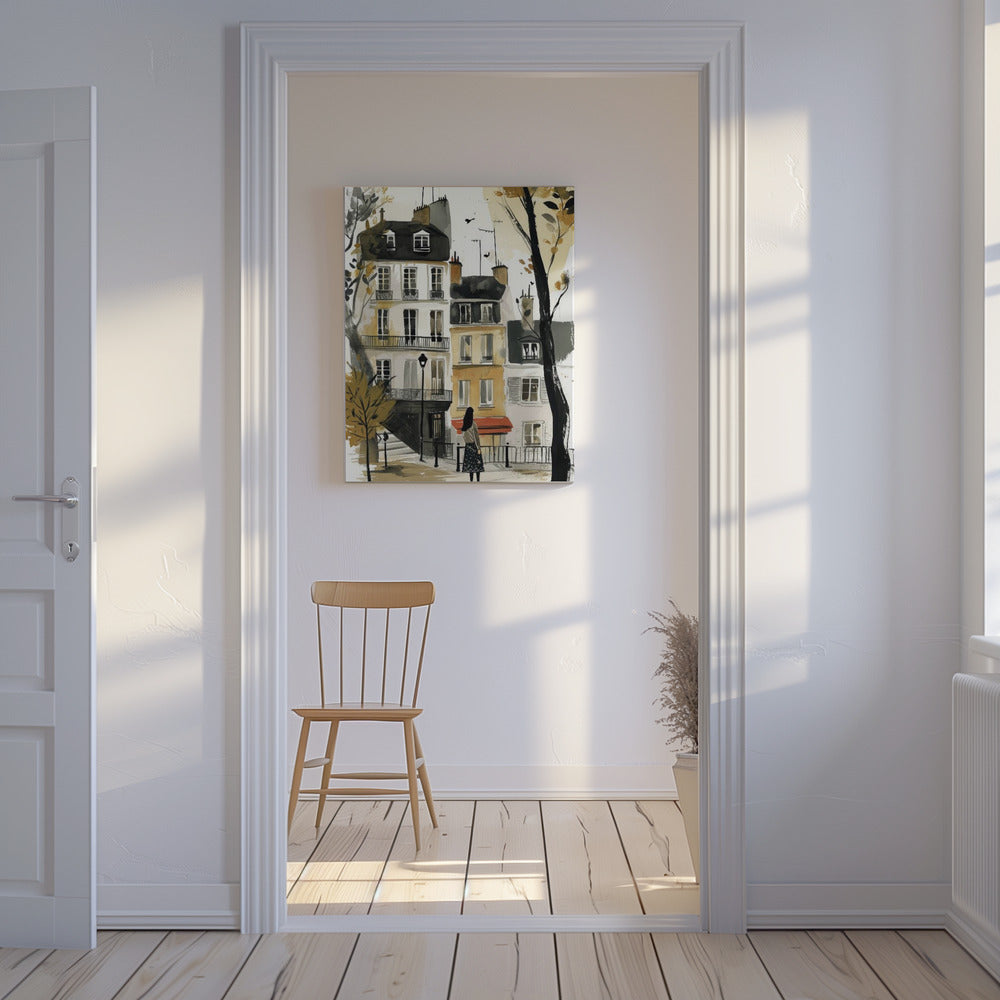 Paris Watercolor Digital Painting (2) | Canvas