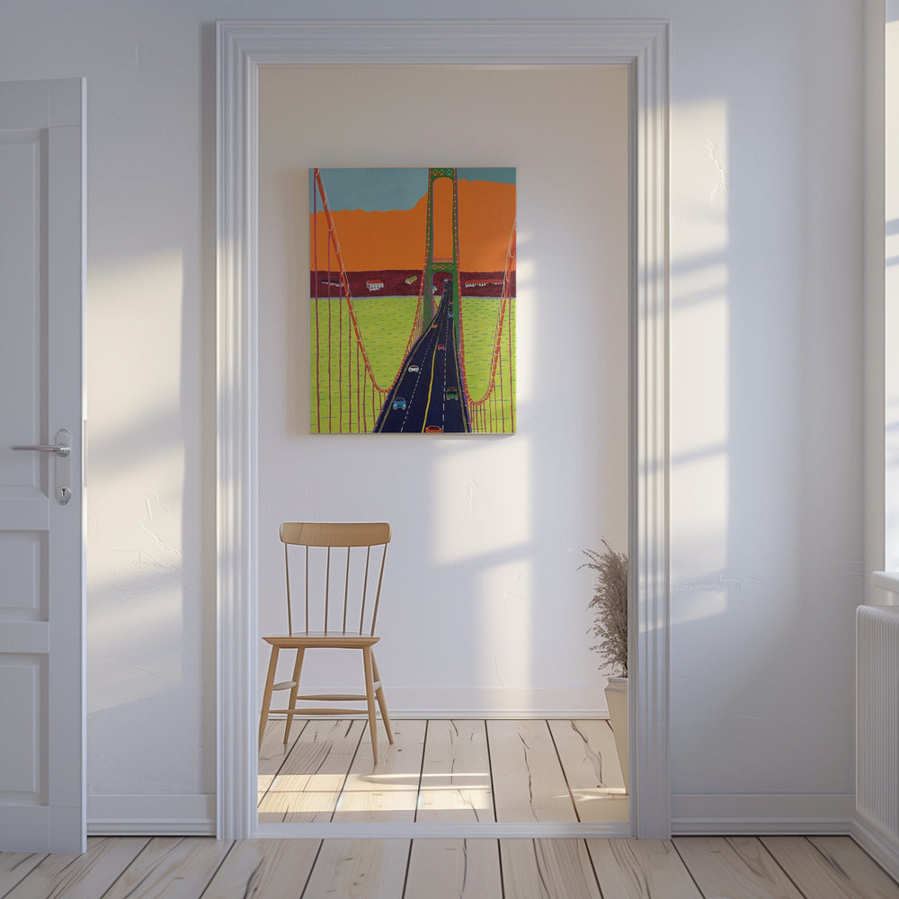 Mackinac-broen | Lærredsbilleder