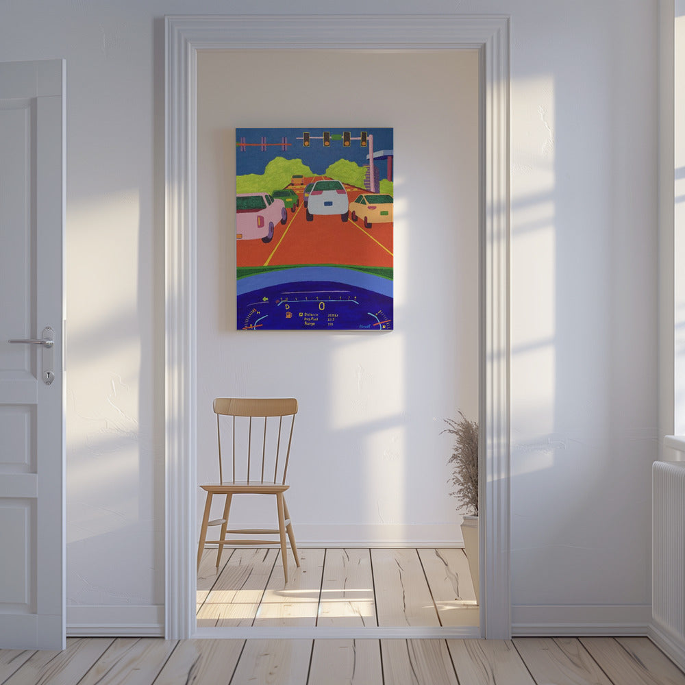Jazda samochodem | Wydruki na łótnie