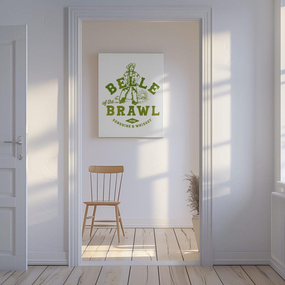 Belle Of The Brawl Cowgirl Wall Art | Canvas