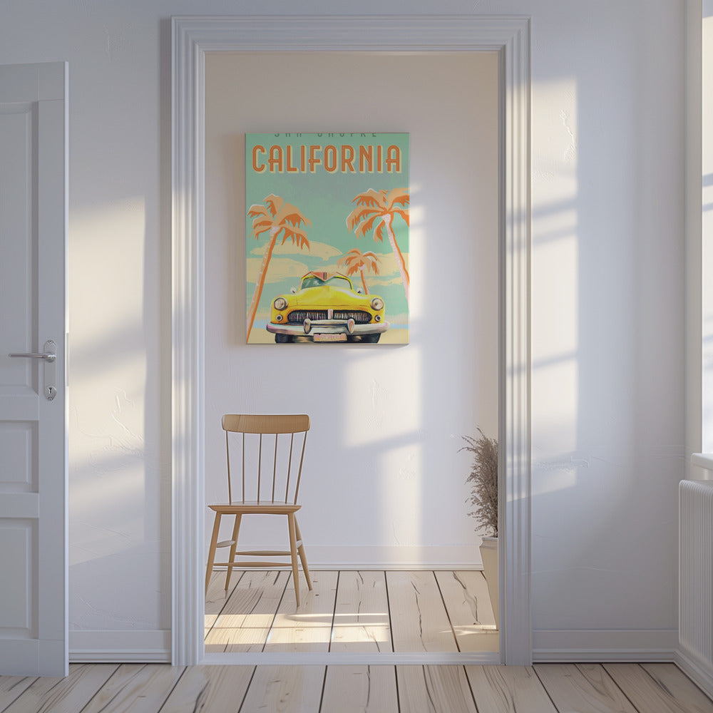 Kalifornian surffaus Julisteet - Taidevedokset | Canvastaulut