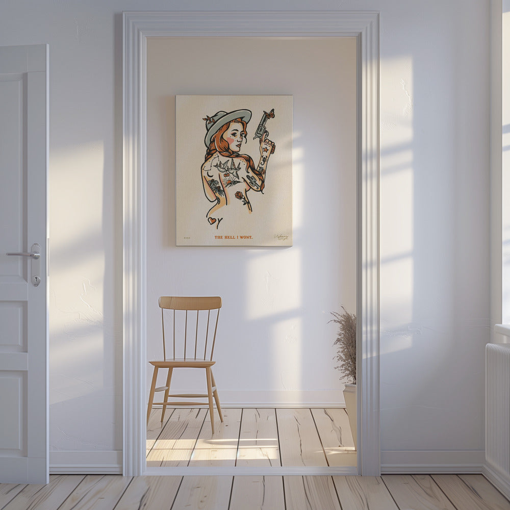 Zum Teufel, ich werde nicht drucken 16x20 | Leinwand-Bilder