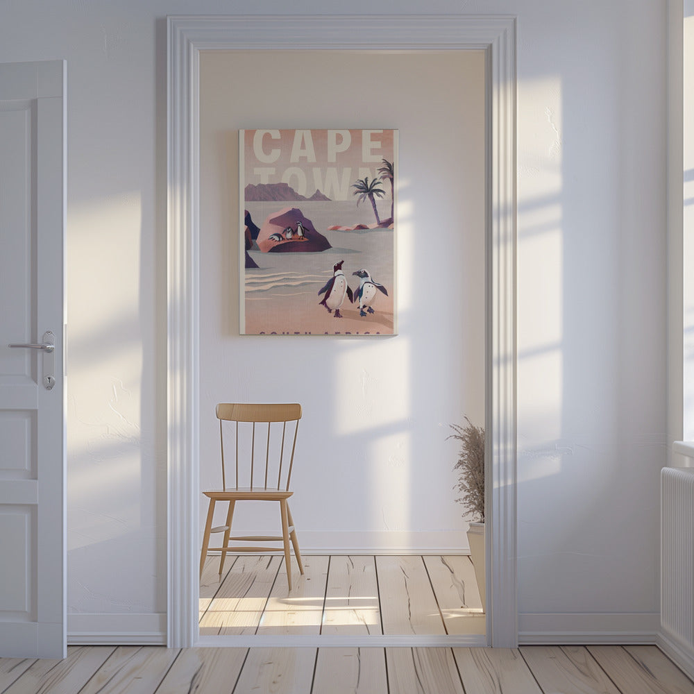 Cape Town South Africa Vintage Travel Art | Canvas