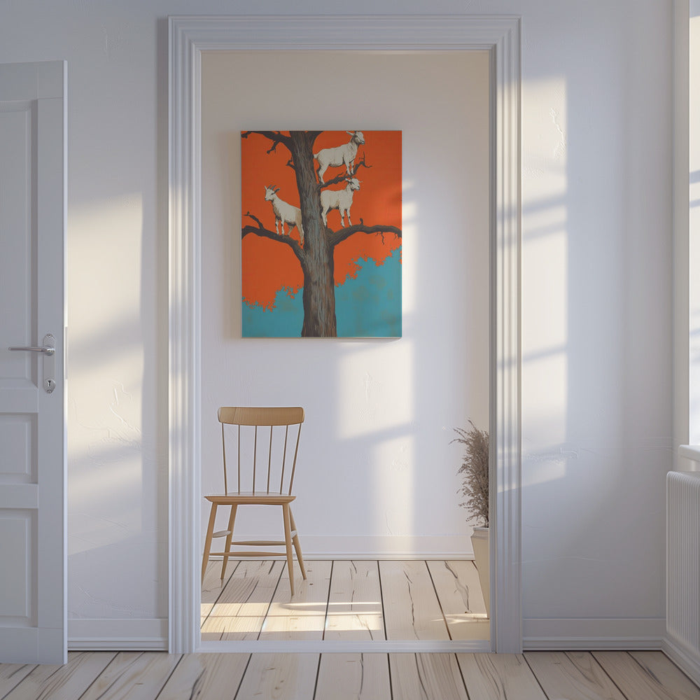 Goats In a Tree | Canvas