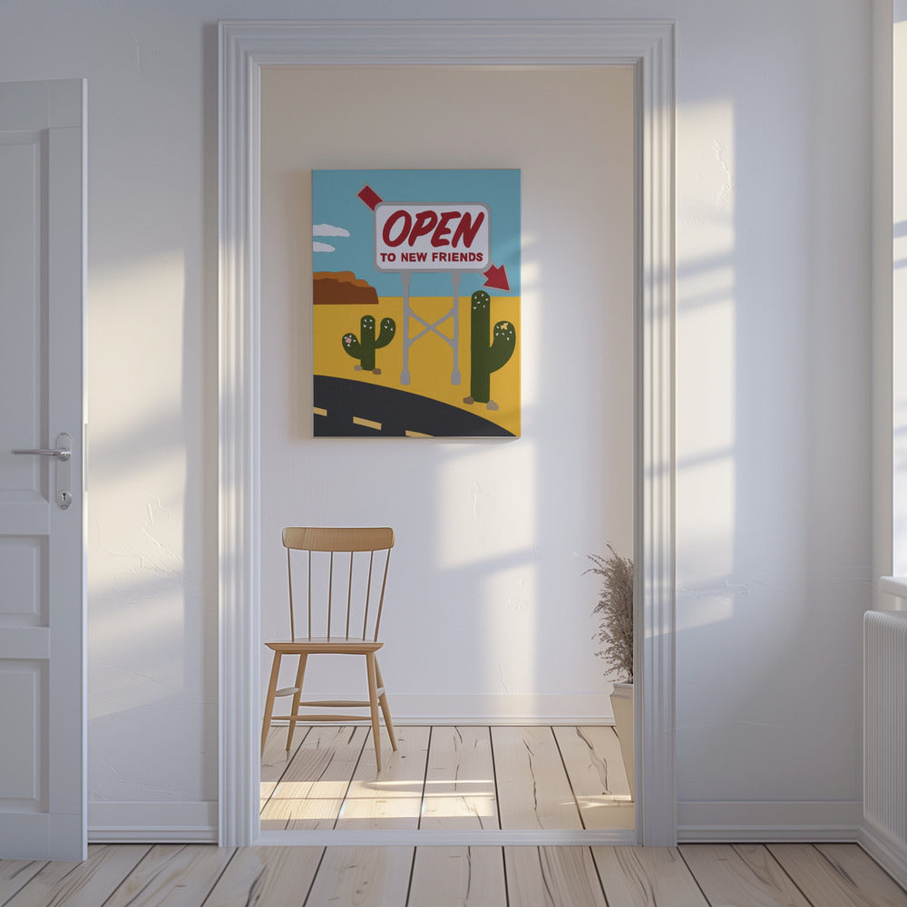 Open To New Friends | Canvas