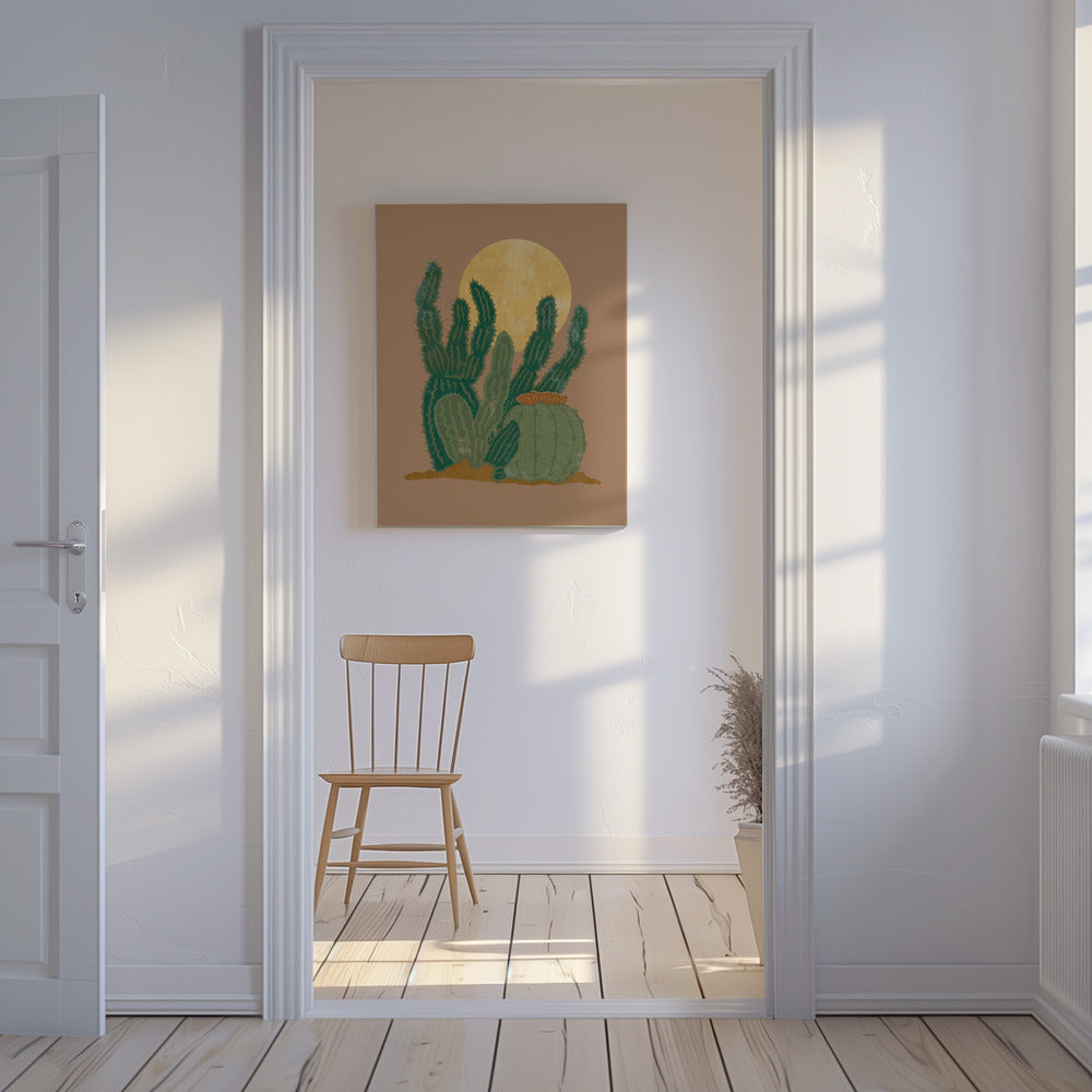 Modern Americana Cactus | Canvas