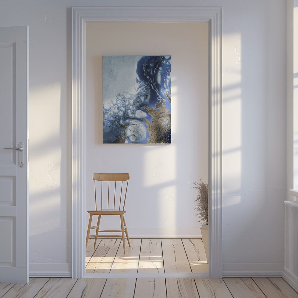 Zen Art 'Ocean Wave Waltz  2' - Watercolor waves | Canvas