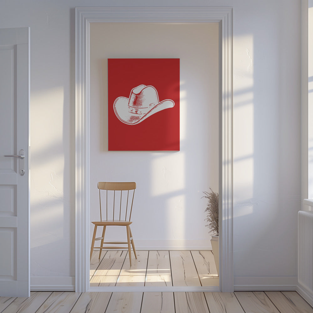 Roter Cowboyhut | Leinwand-Bilder