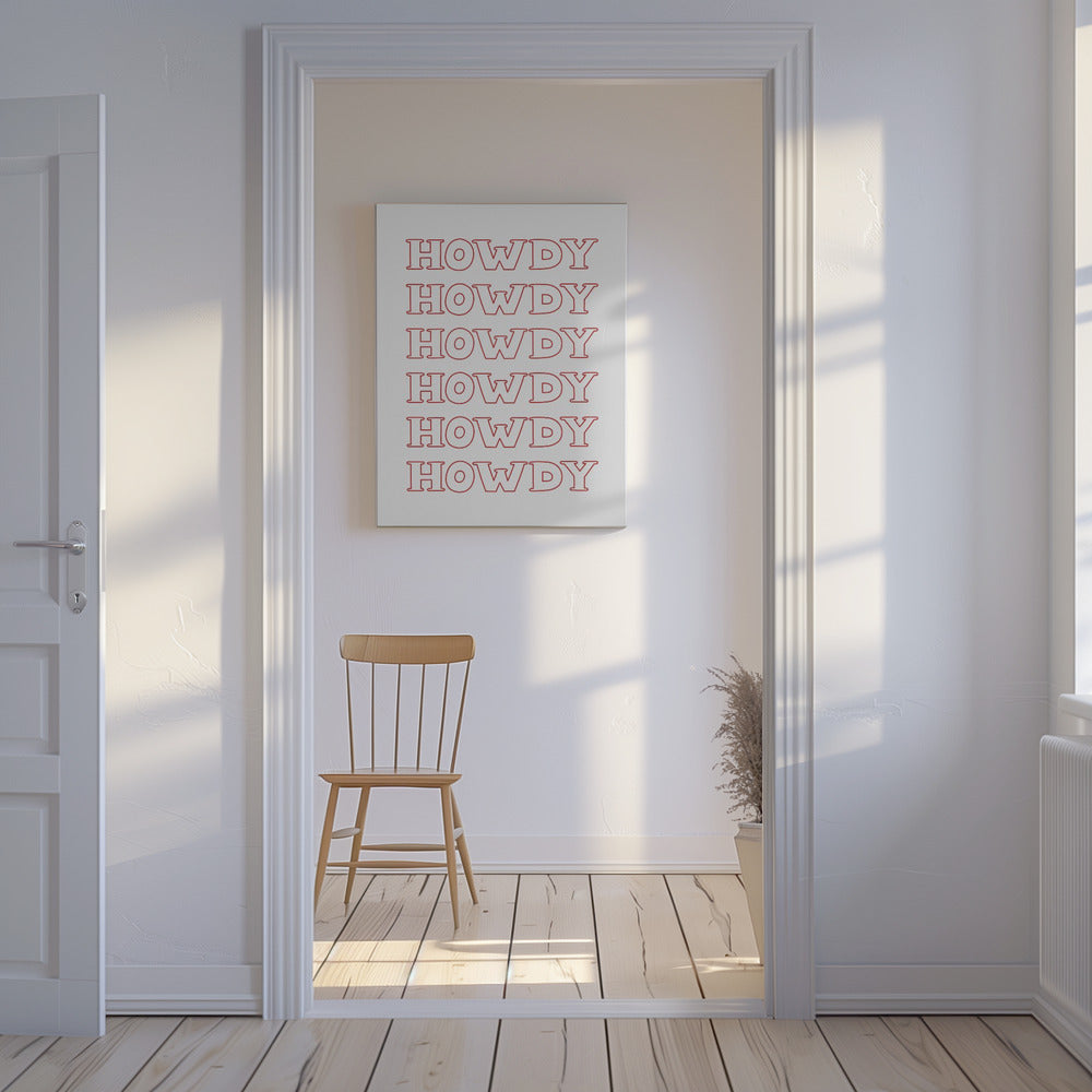 Red Howdy | Canvas