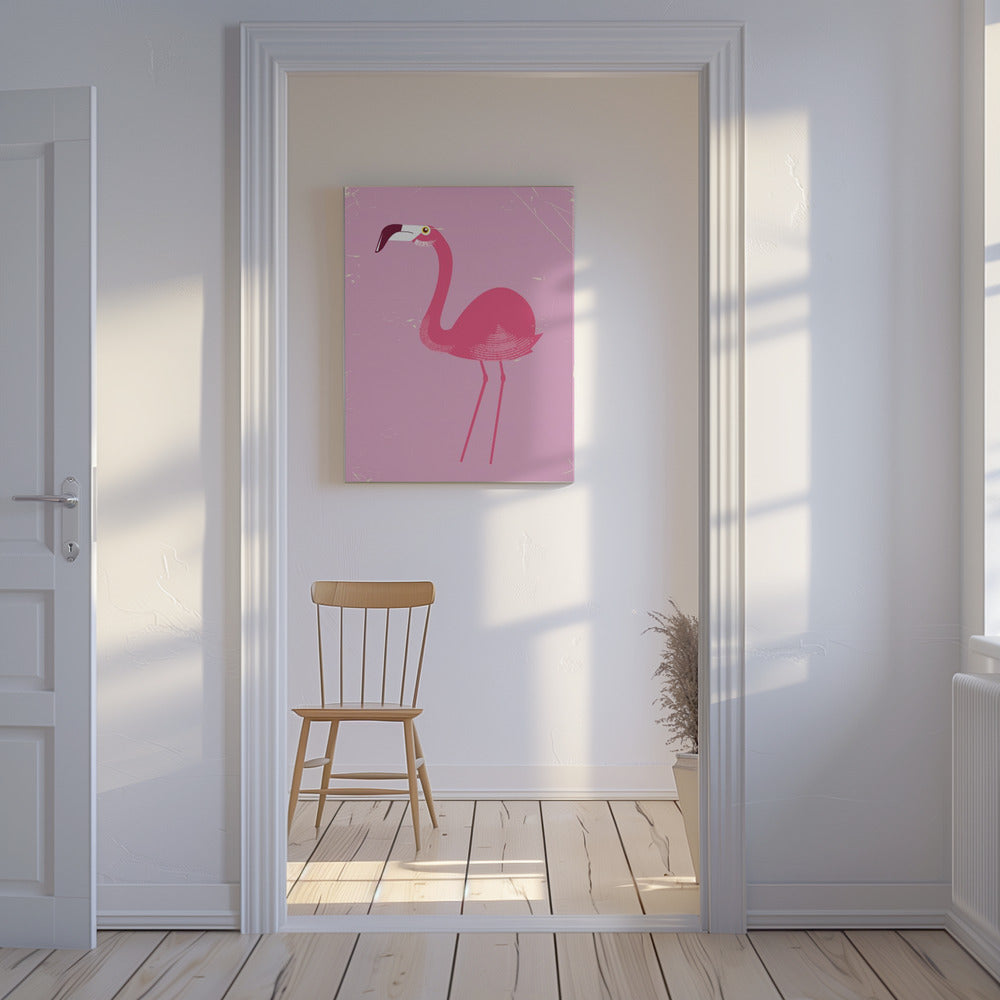 Flamingovogel | Leinwand