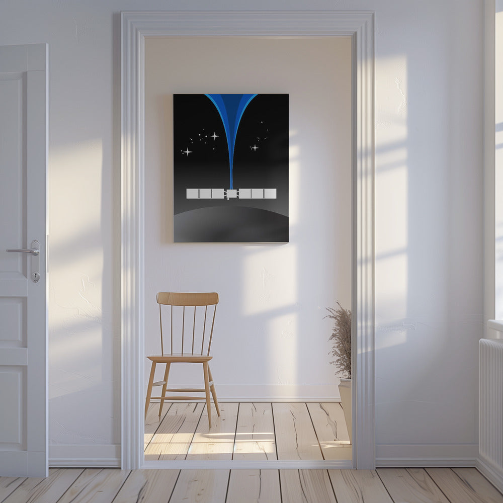 Retro-Weltraumkunst | Leinwand