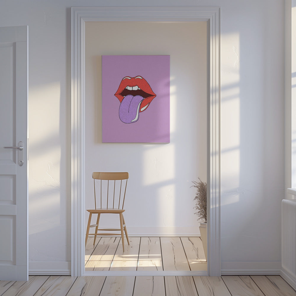Entfesselte Pop-Lippen | Leinwand