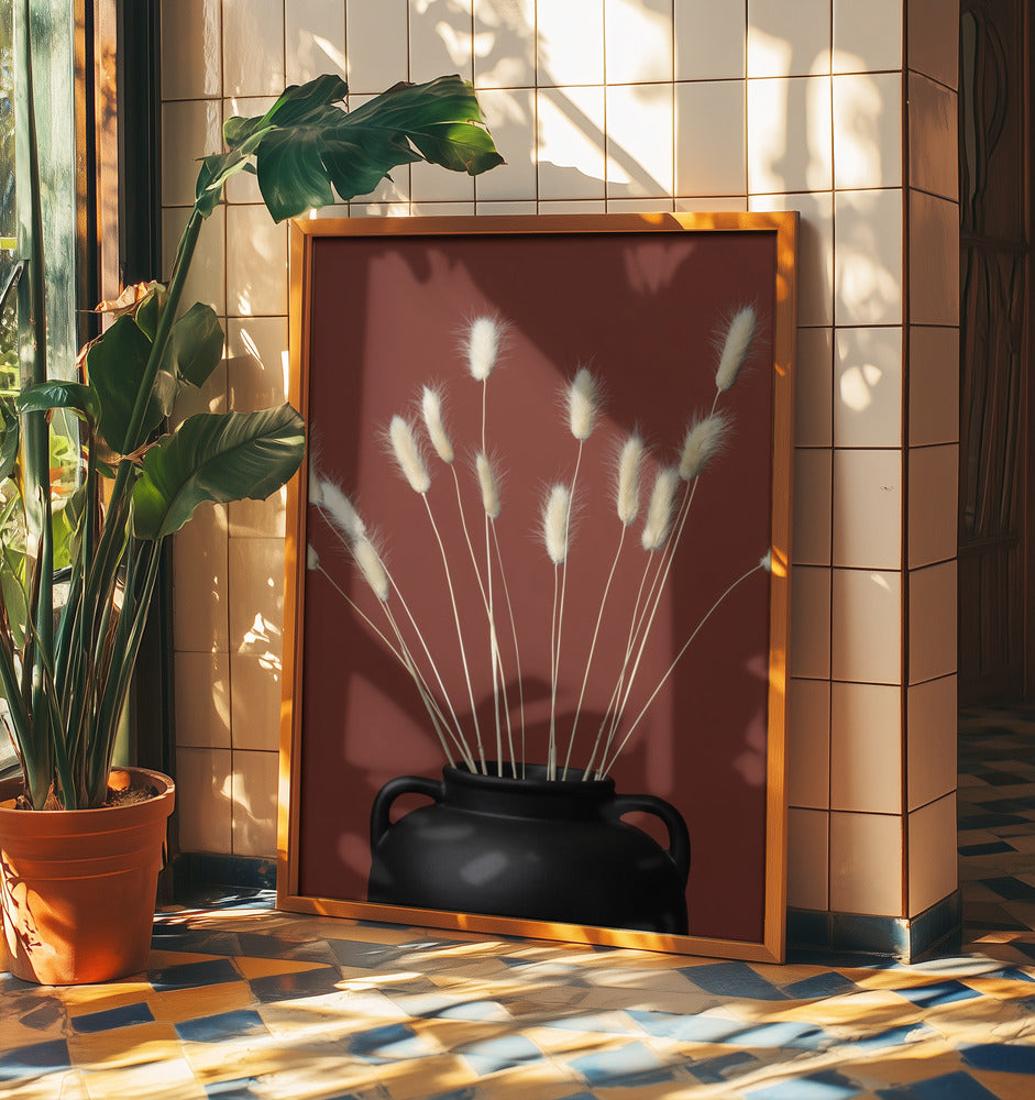 Bunny Grass Vase | Poster