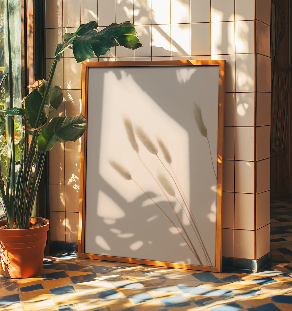 Bunny Grass Peach 03 | Poster