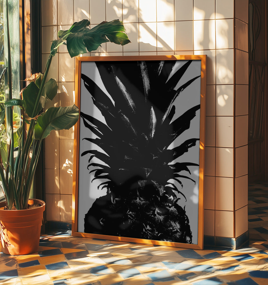 Pineapple bw | Poster