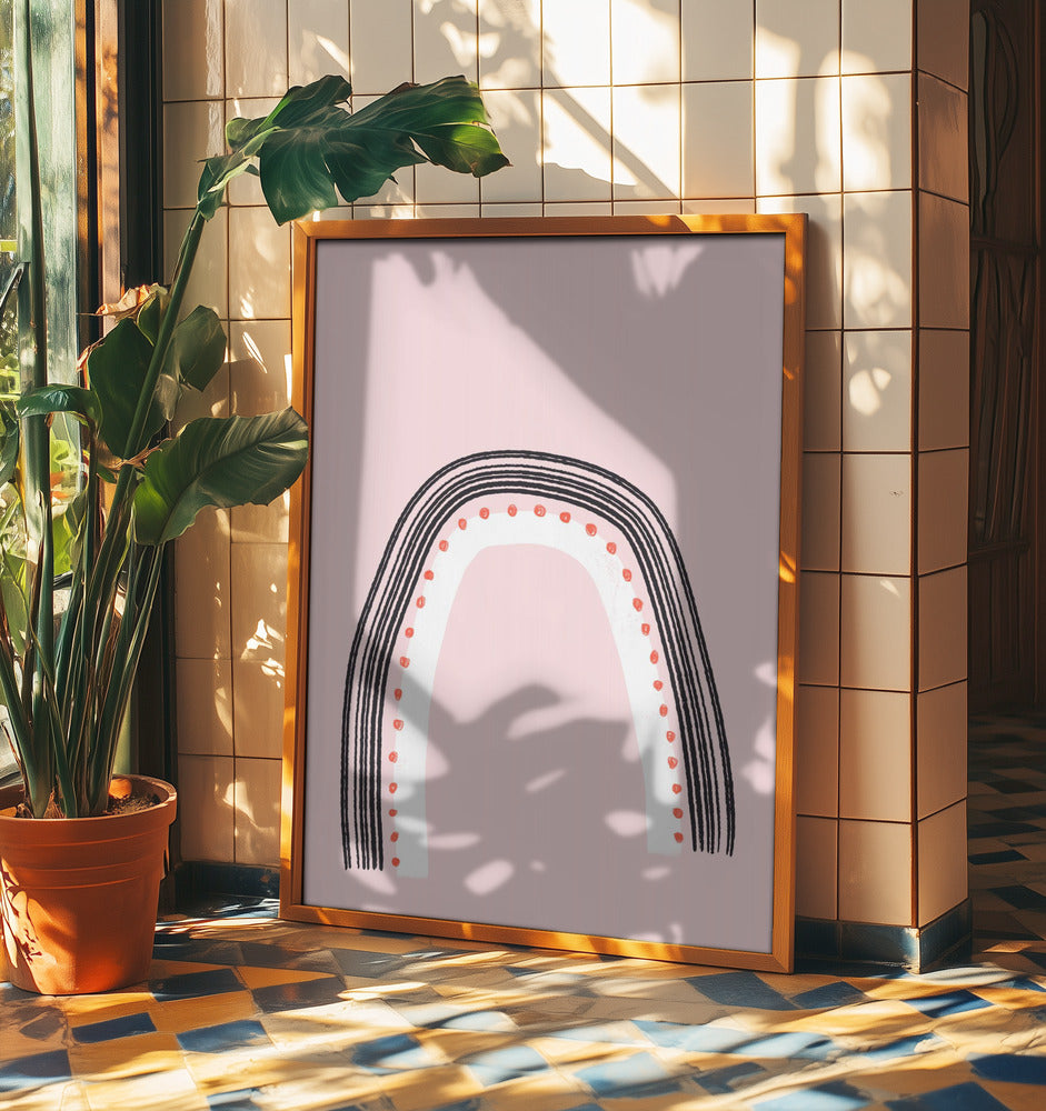 Arch with Black Lines | Poster