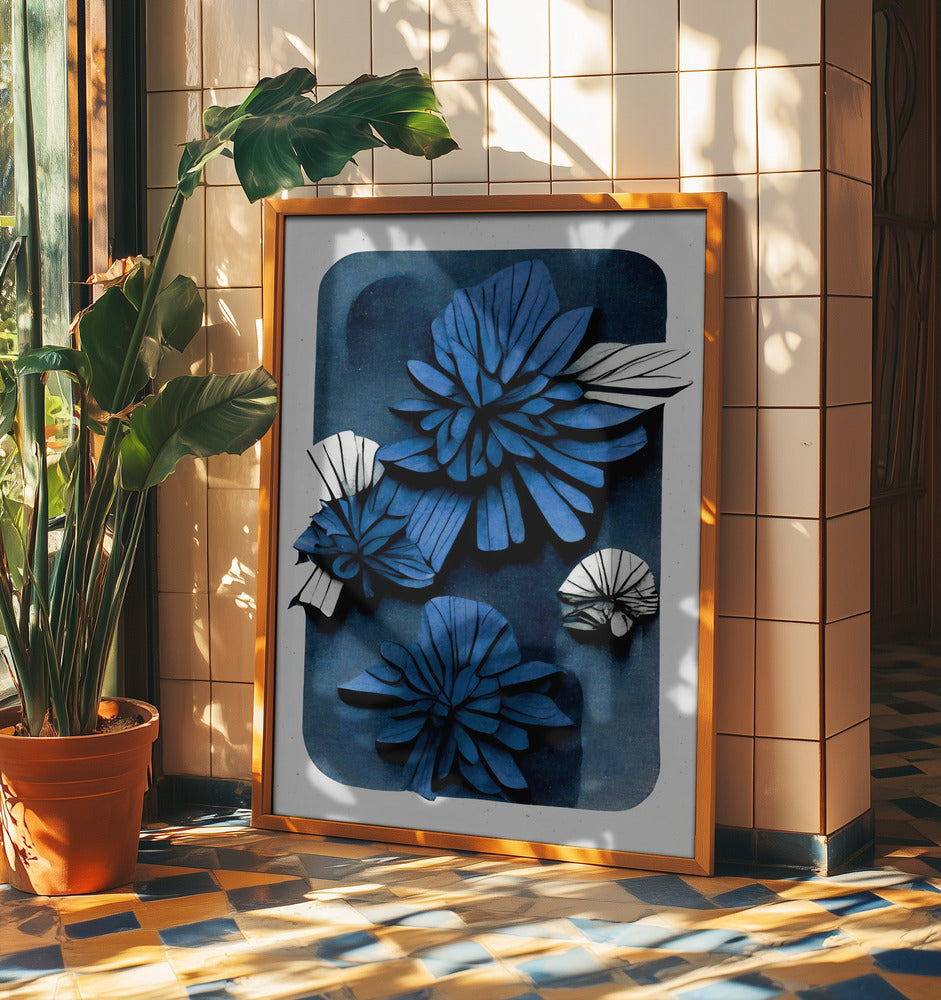 Blaue Blütentiefe | Poster