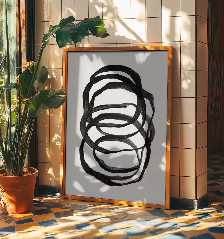 Abstrakte Linien II | Poster - Kunstdruck