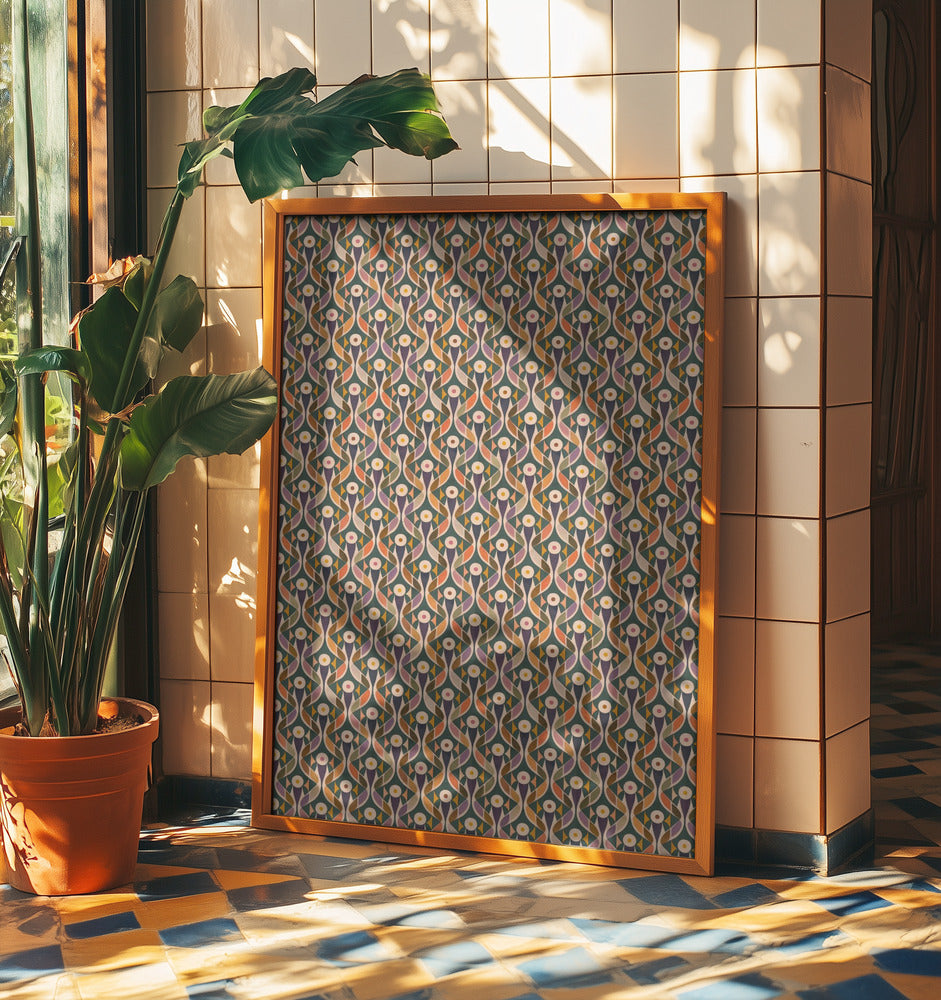 Geometrische Blüte | Poster