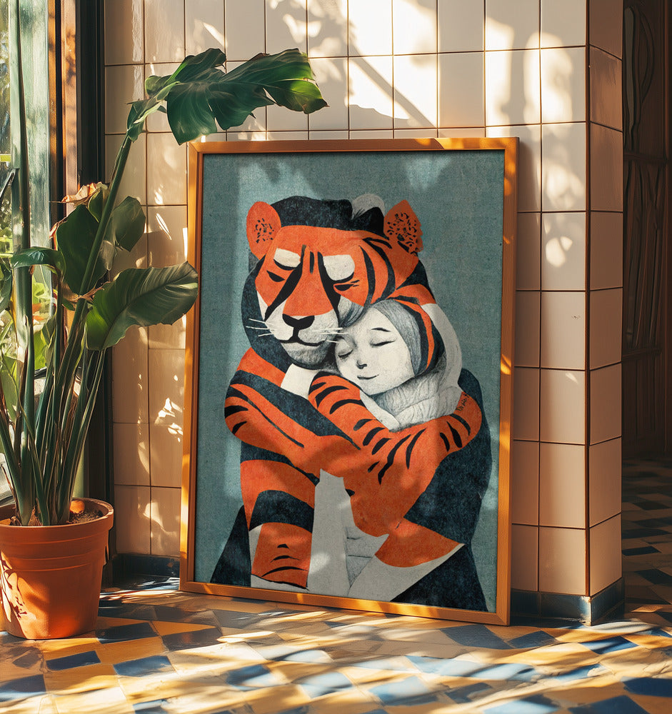 Tigerumarmung | Poster
