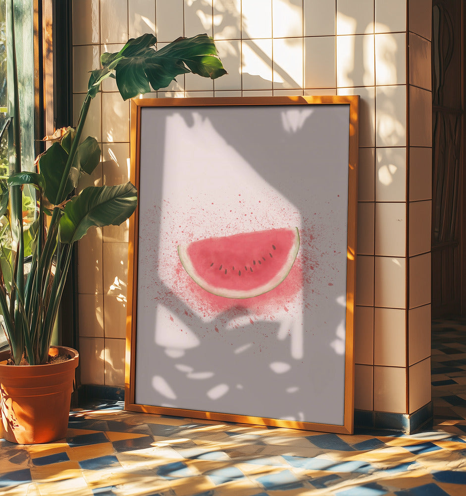 Wassermelonenspritzer | Poster - Kunstdruck
