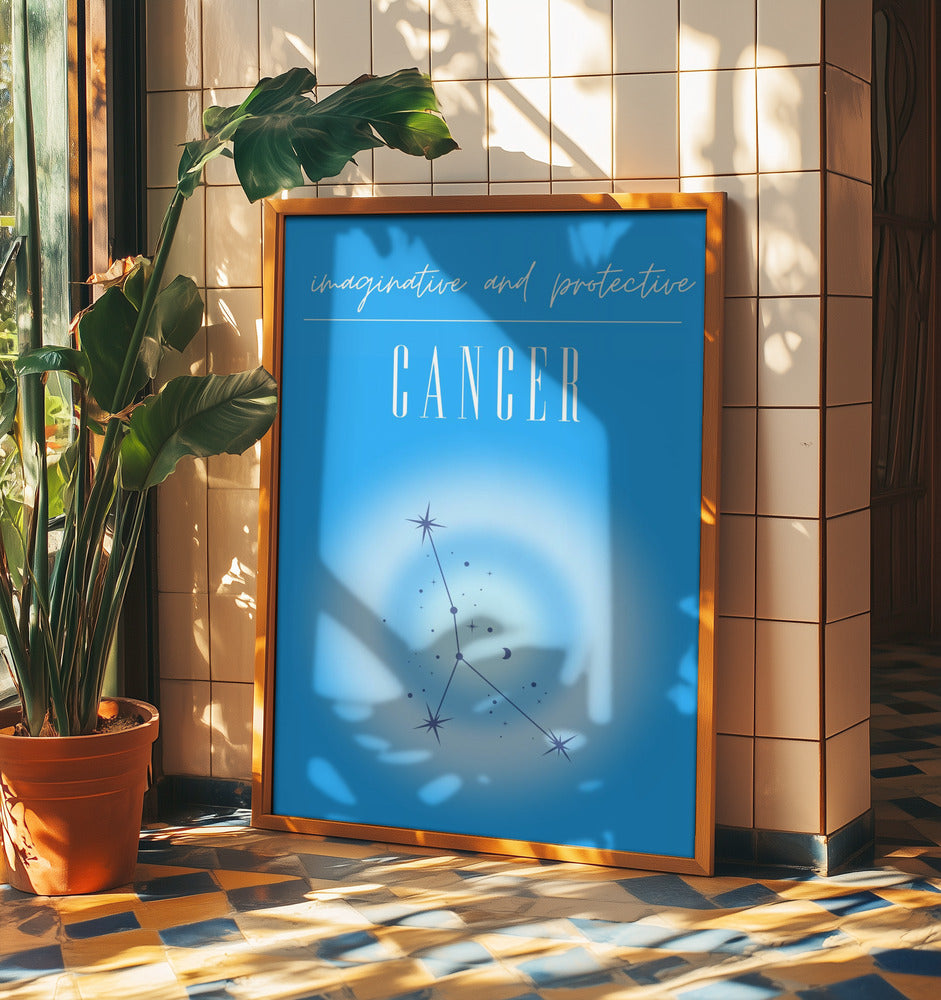 Krebs Sternzeichen Druck Kunst | Poster