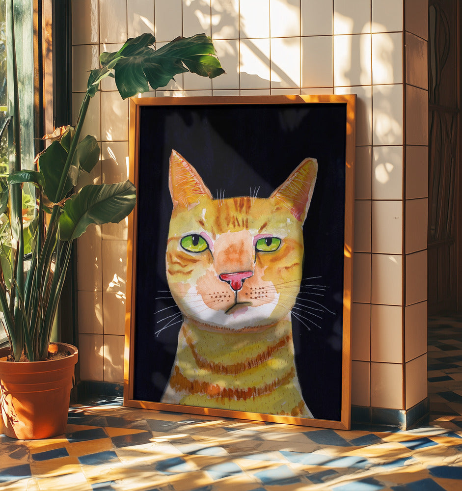 Gato pelirrojo Posters - Impresiones de Arte