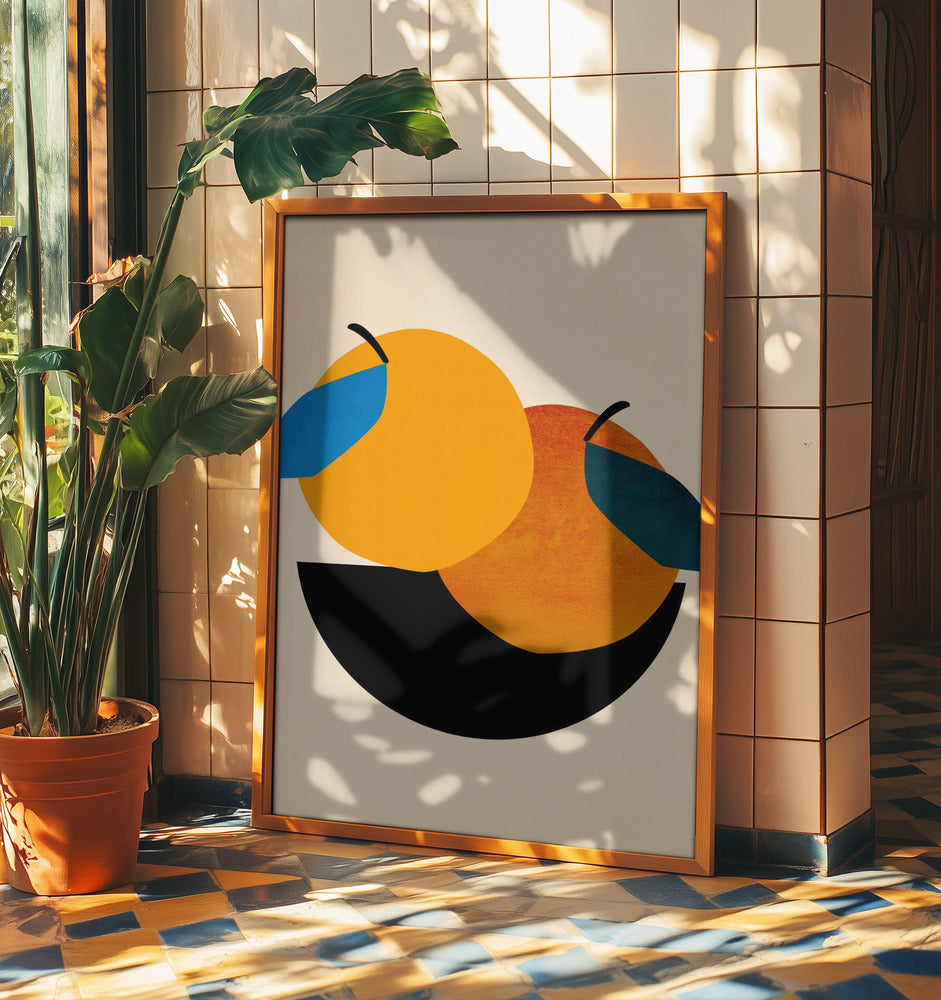 Zwei Orangen | Poster - Kunstdruck