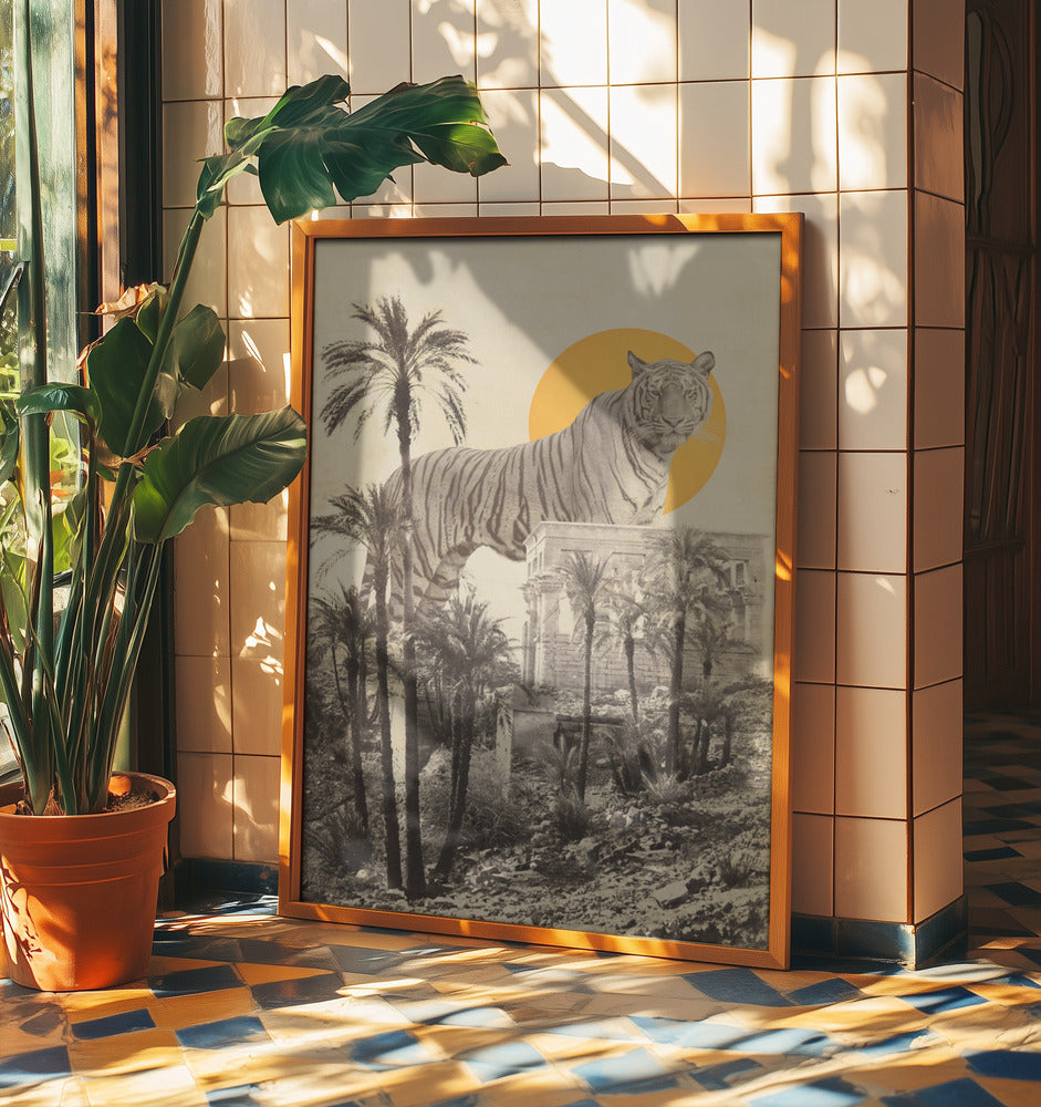 Riesentiger in Ruinen | Poster