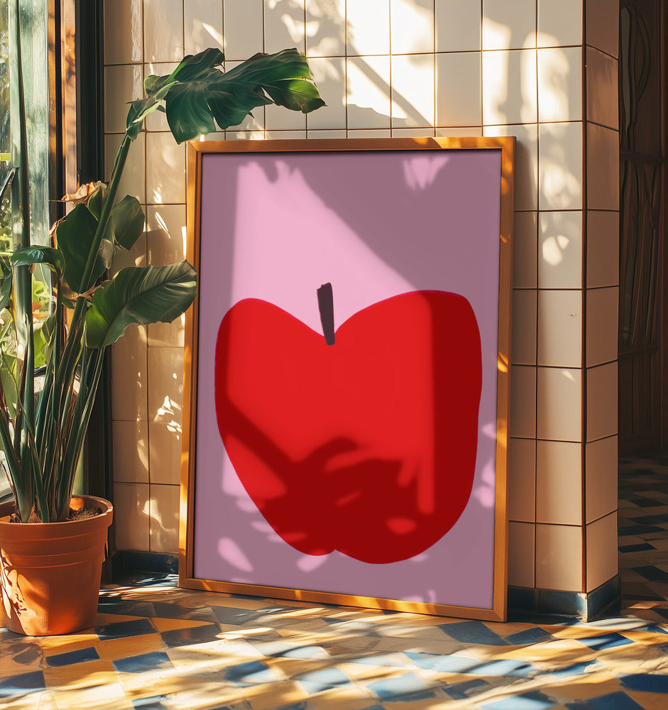 Karmiininpunainen yksinkertaisuus | Julisteet - Taidevedokset