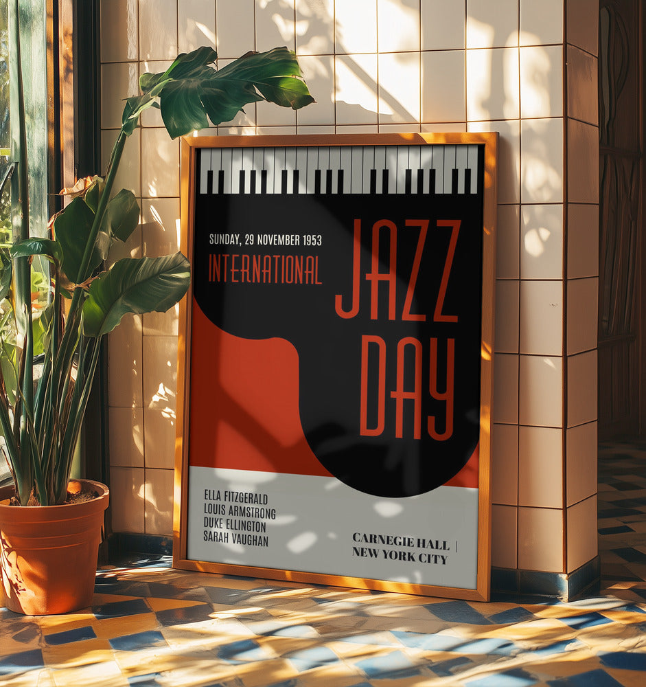 Jazzy Days Dunkelrot | Poster