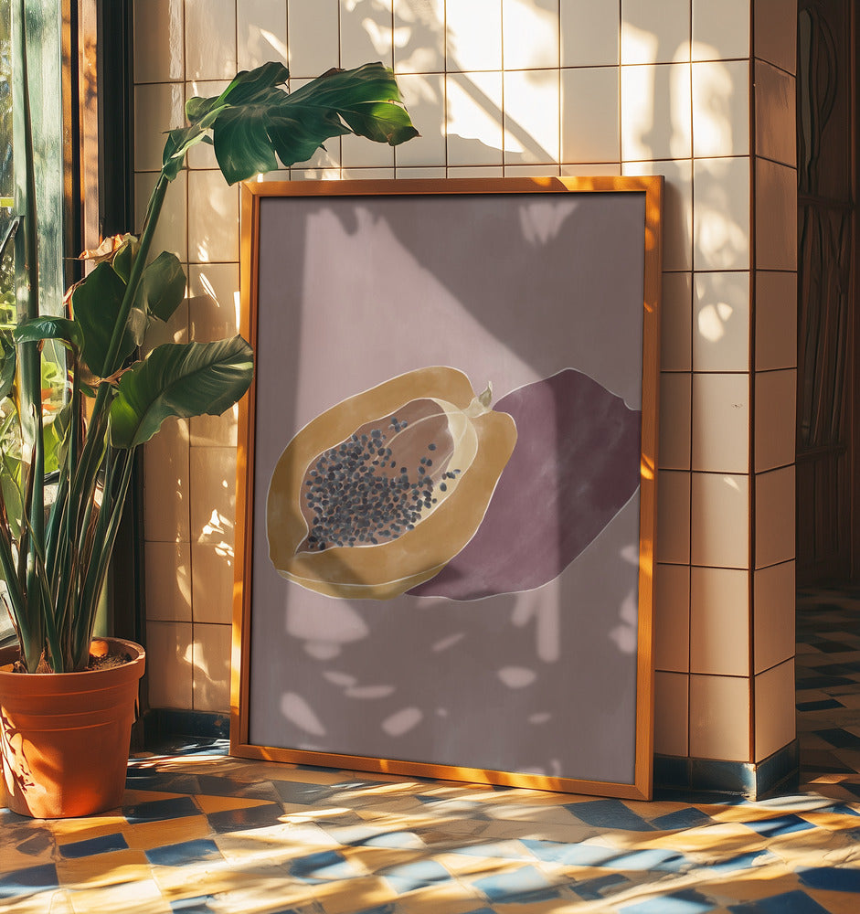 Papaya | Poster - Kunstdruck