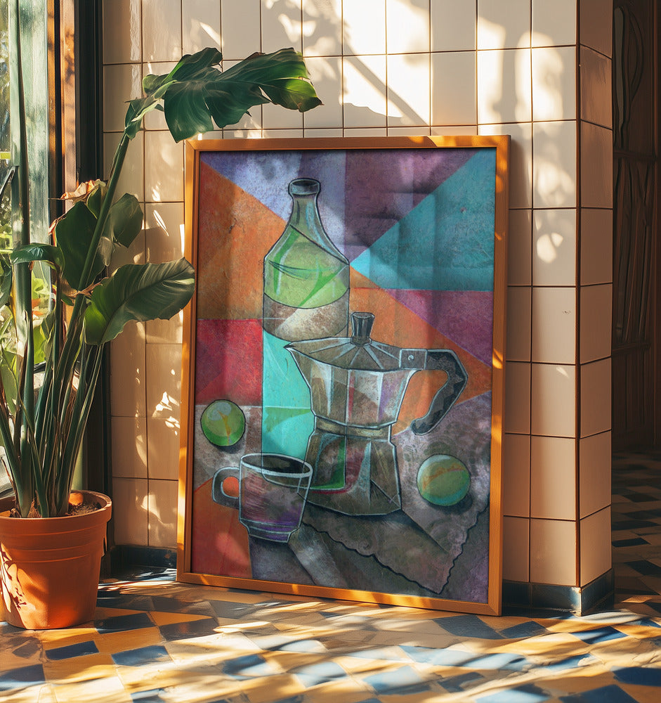 Stillleben mit Kaffeekanne | Poster - Kunstdruck