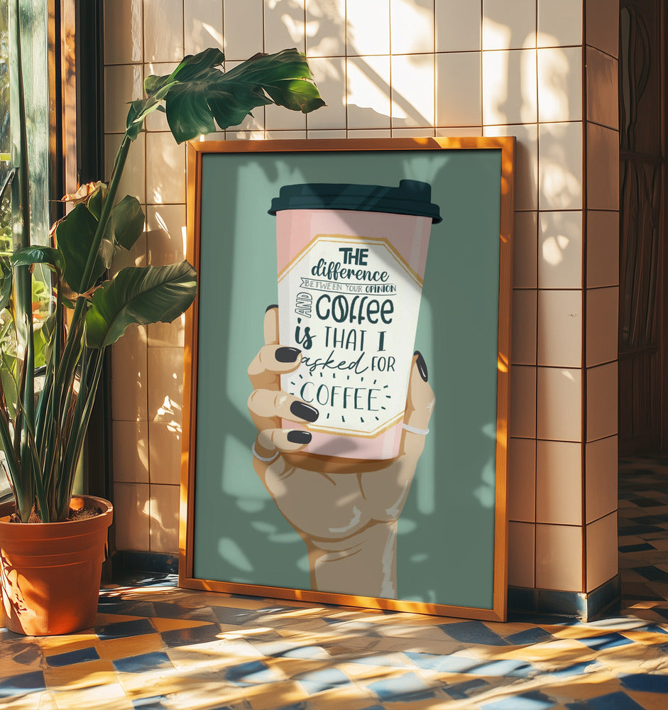 Nach Kaffee gefragt | Poster