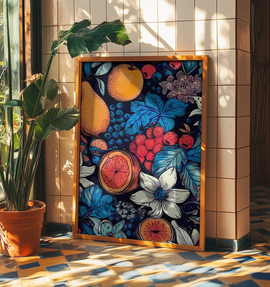 Kukkia ja hedelmiä 6 | Julisteet - Taidevedokset