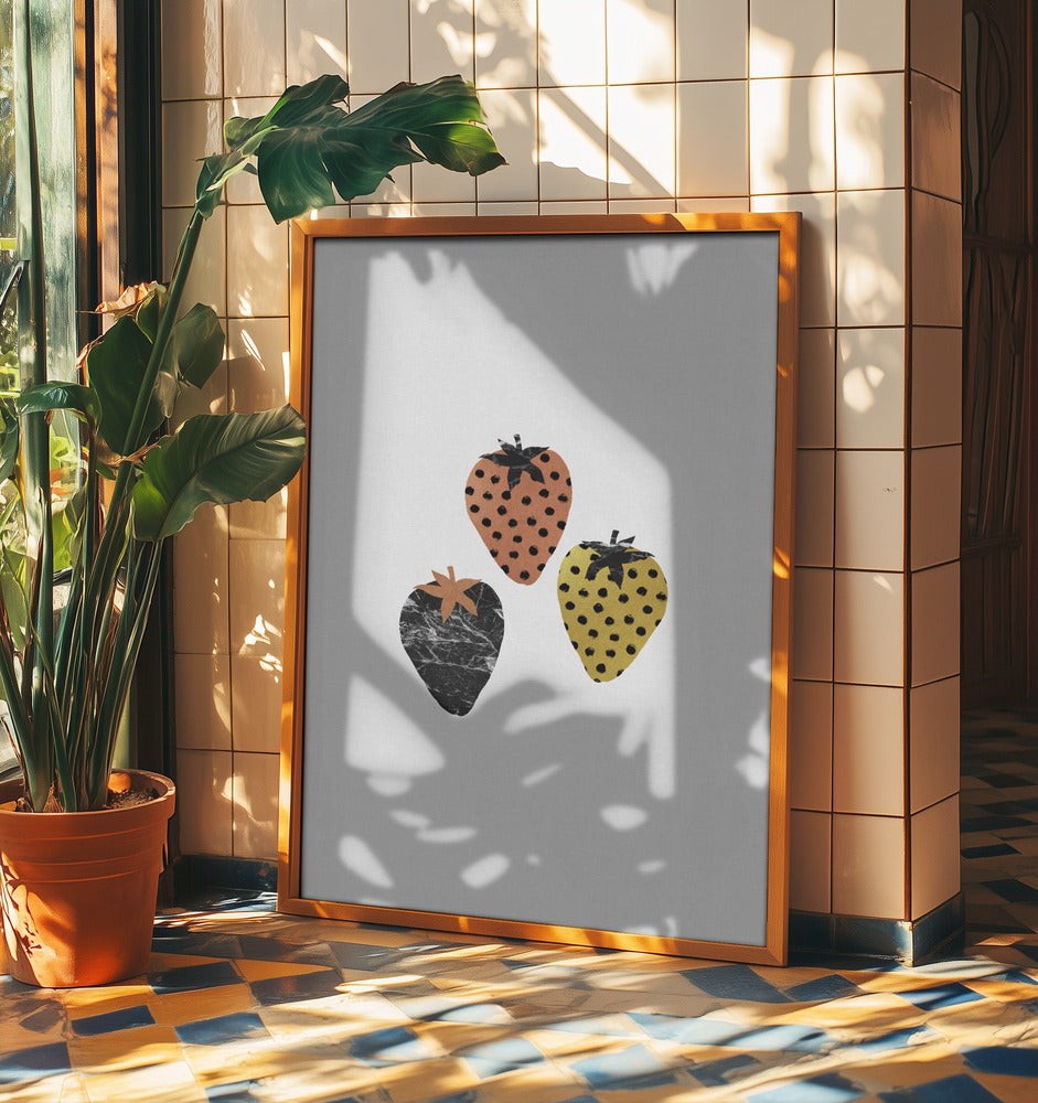 Skandinaaviset mansikat | Julisteet - Taidevedokset