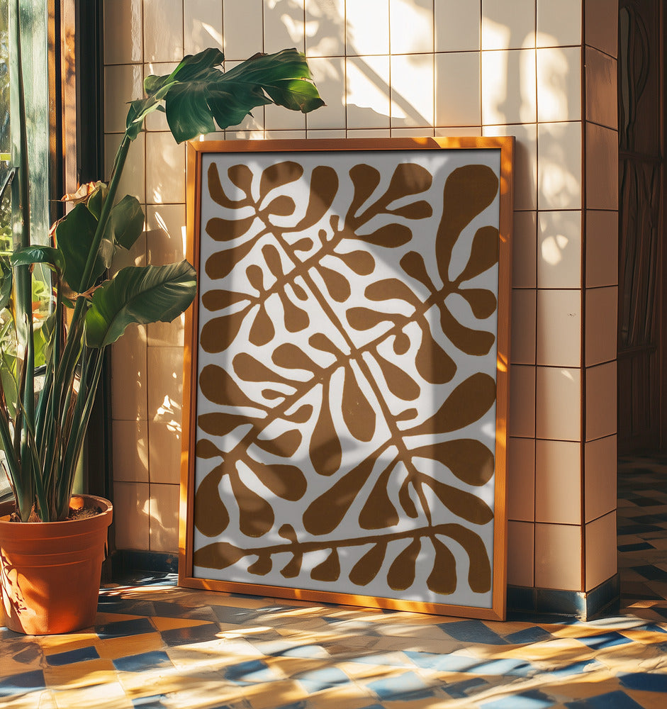 Linolschnittpflanze Nr. 2 | Poster