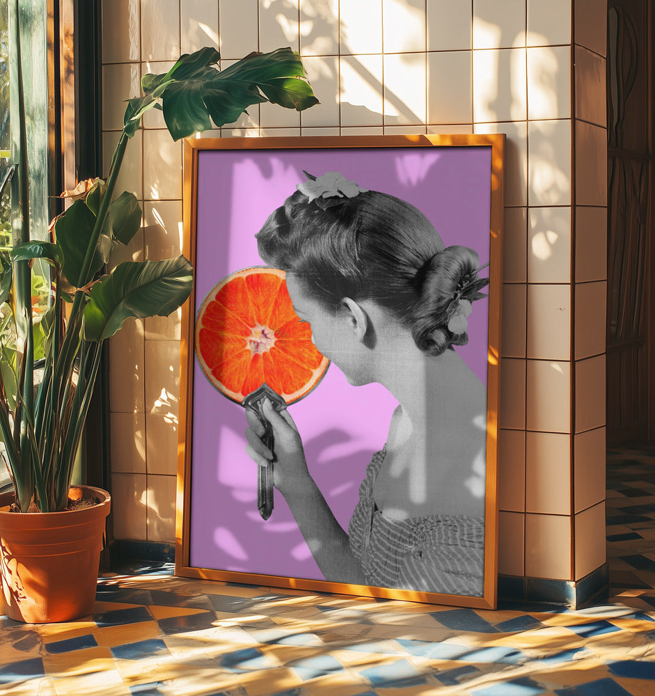 Peili Mirro seinällä ... | Julisteet - Taidevedokset