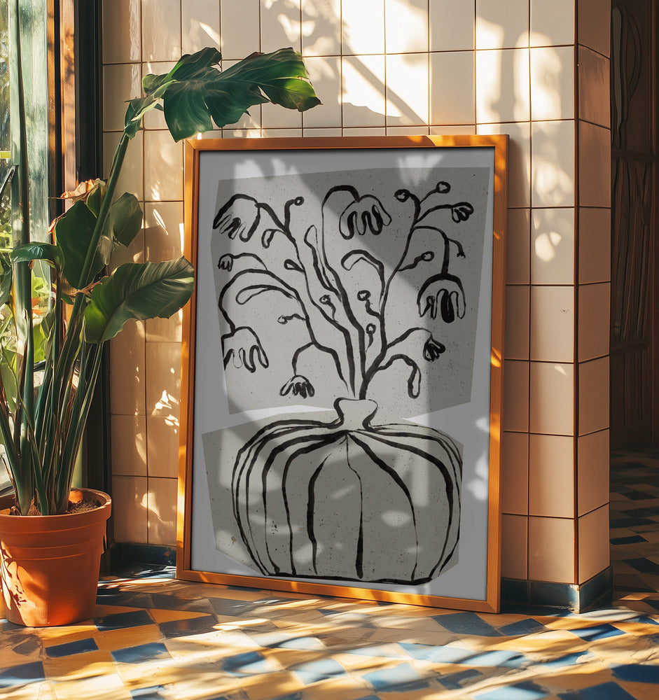 Bouquet On Concrete | Poster