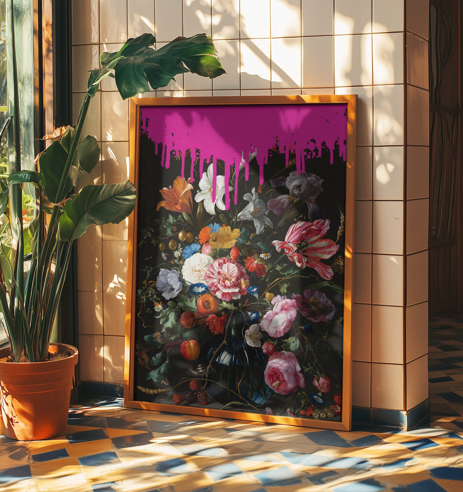 Vintage Botanische, veränderte Pinky Kunst | Poster