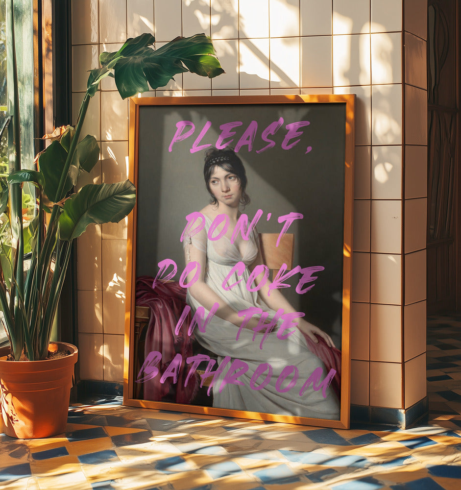 Bitte nimm kein Cola im Badezimmer | Poster
