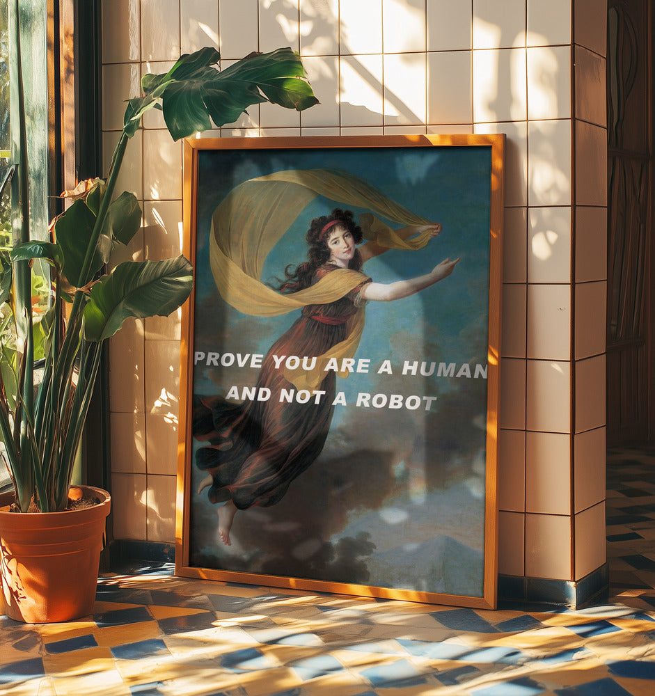 Beweise, dass du ein Mensch und kein Roboter bist. | Poster
