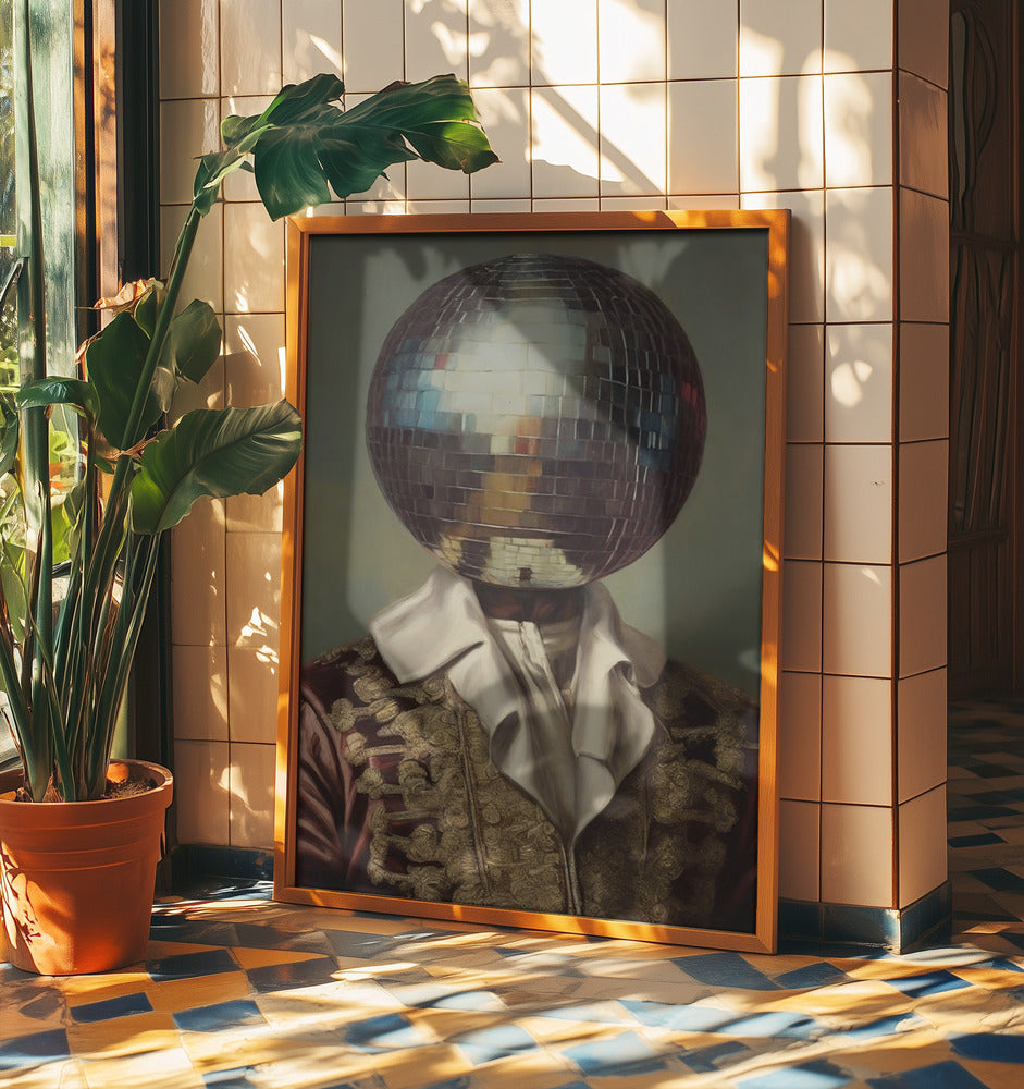 DiscoHead King / Altered Collage Art | Poster