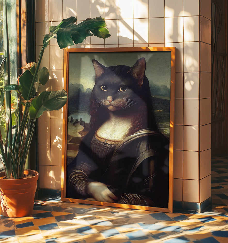 Meowlisa | Poster - Kunstdruck