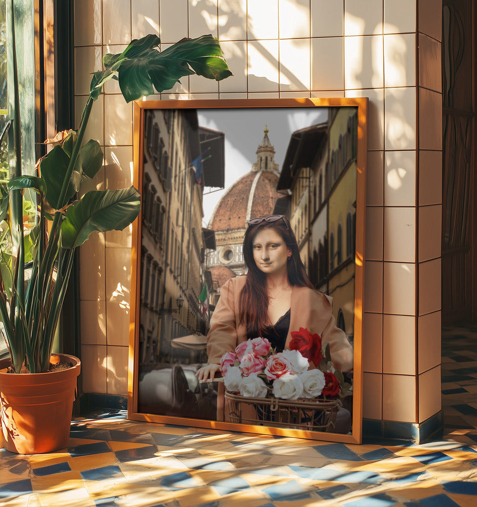 Mona über Florenz | Poster - Kunstdruck